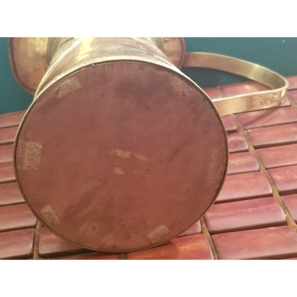 Vintage Copper & Brass Pitcher Aztec Mayan Calendar 9"x8.5"x4.25 - Picture 9 of 12